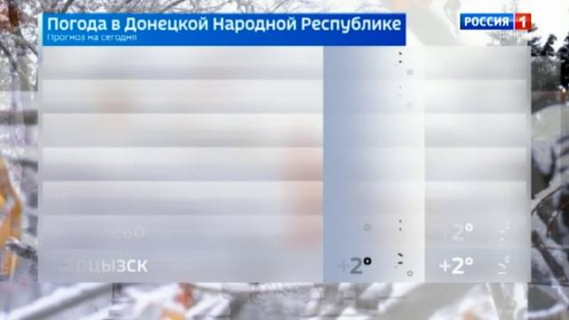 Погода в Донецкой Народной Республике 17 декабря