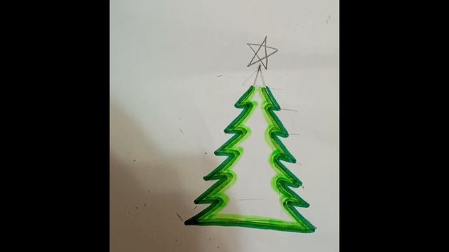 новогодний рисунок-открытка