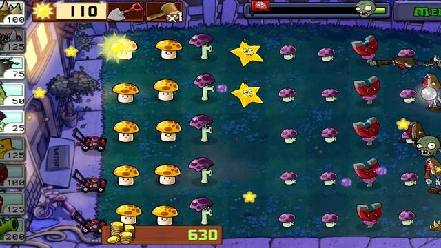 Plants vs Zombies 
Растения против Зомби 
Выживание. Ночь