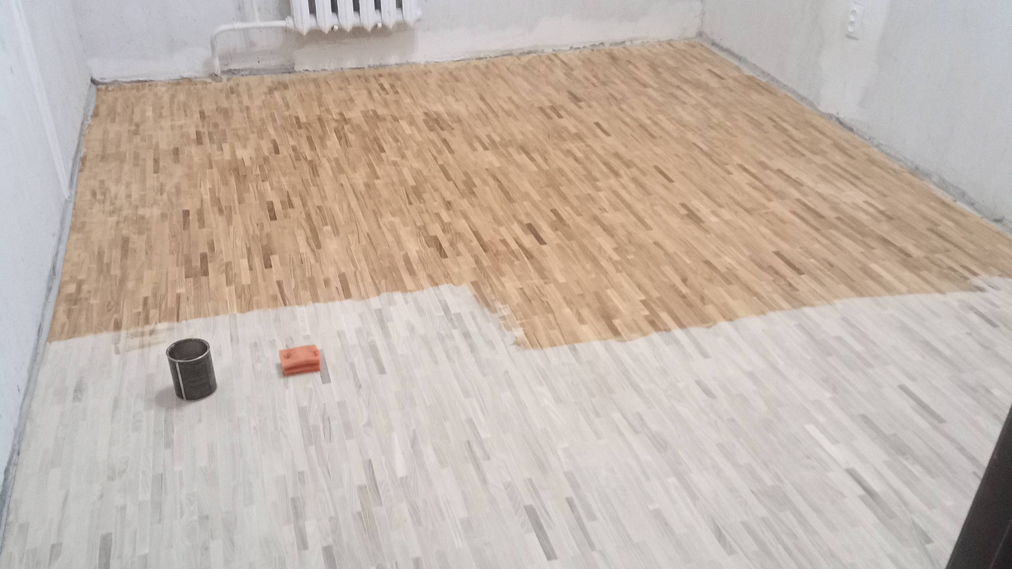 Укладка паркета мозаичного своими руками. Первый опыт.