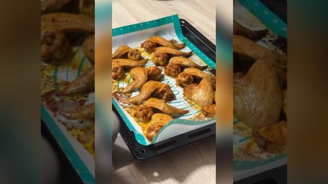 Куриные крылья в духовке, без масла