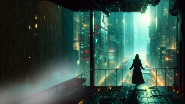 Blade Runner Thunder Rain Ambient Background Relaxing Cyber Punk Music