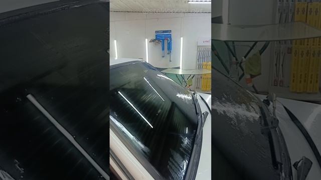 Тест химии от водного камня на автостеклах