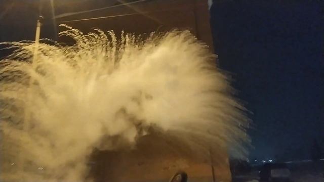 Фейерверк кипятком на сибирском морозе -45°С