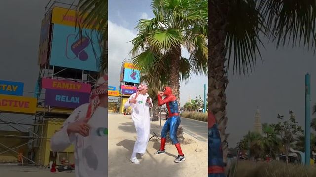 Spiderman scared him