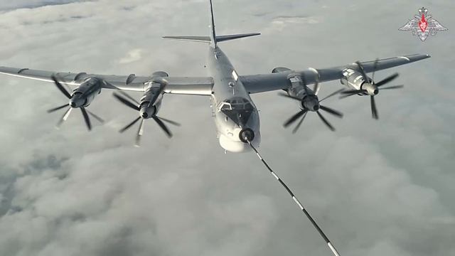 Плановый полет в воздушном пространстве над нейтральными водами Берингова и Чукотского морей