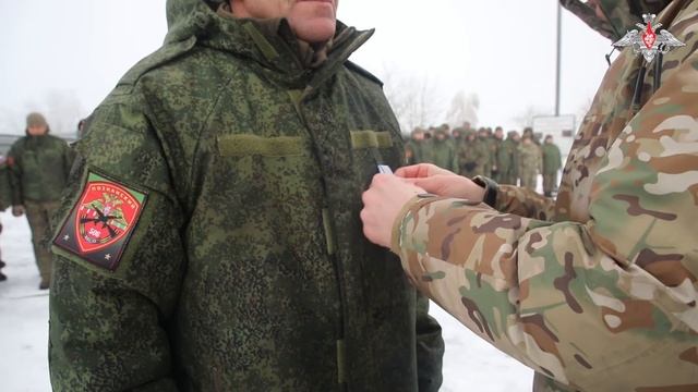 Награждение военнослужащих ГрВ «Центр»