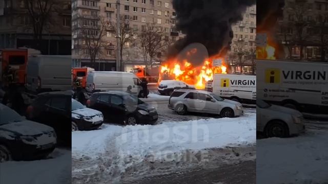 Пожар город Санкт-Петербург 18.12.2024г