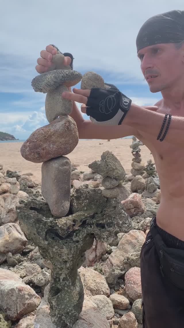 Ko Pha-Ngan _ Thailand | Балансировка камней | #rockbalancing #rock #balancing #stone #камни