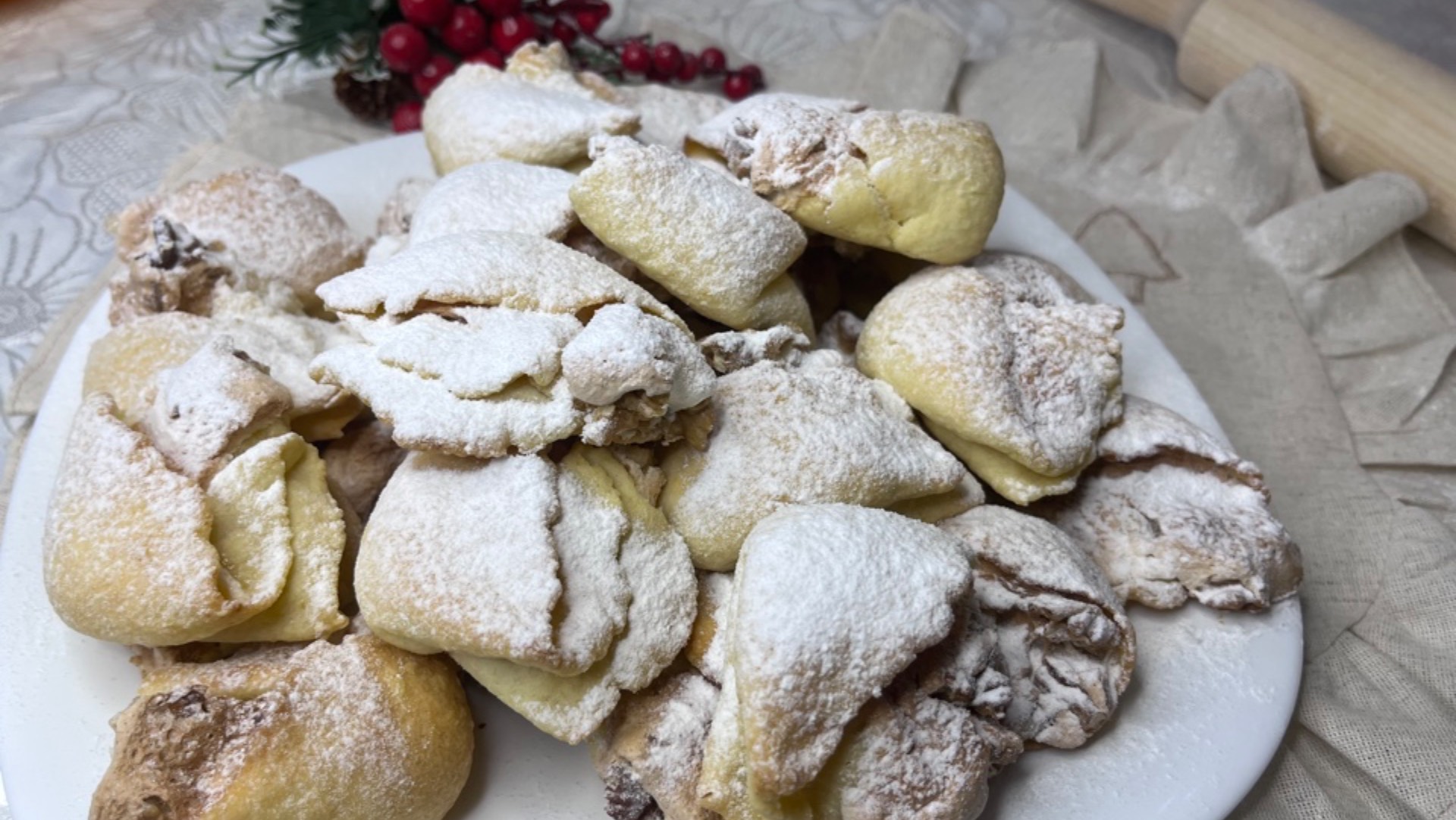 Печенье 🍪 «Ракушки» с меренгой и грецкими орехами/ Очень мягкое и хрустящие орехи🤎❄️