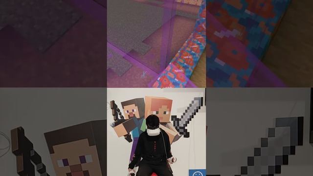 VR Minecraft home reconstruction with flag 353 #vr #minecraft #minecraft_reconstruction