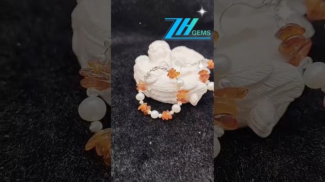 GN-20241219-02 Natural Baltic Amber Earrings pearl jewelry Earrings S925 Silver For Mother's Gift
