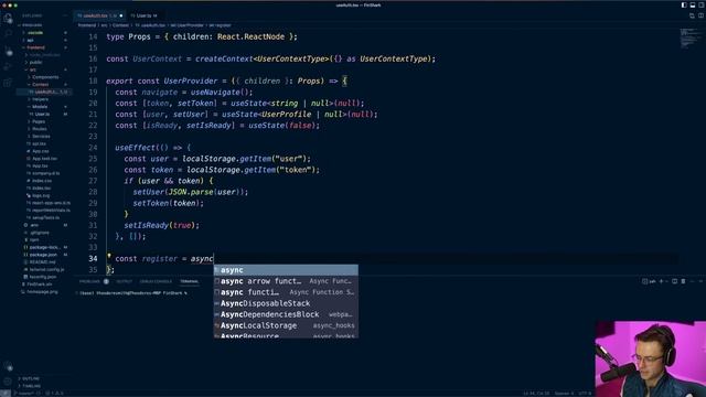 62 - React Typescript Context Auth JWT - 34. Context