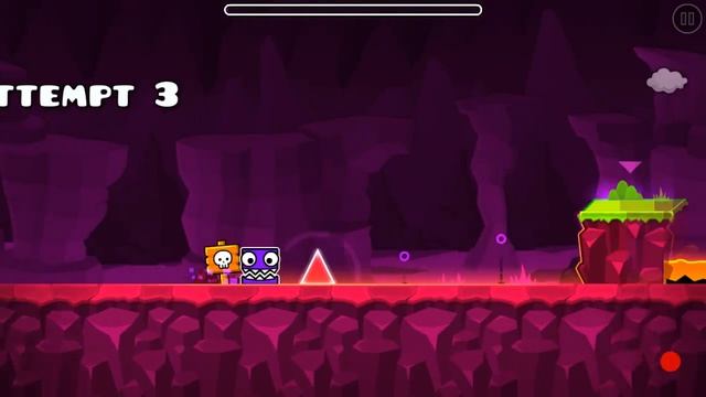 Probando el nuevo nivel de geometry dash 2.1- Fingerdash 😀