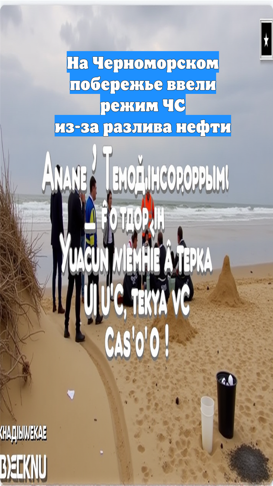 На Черноморском побережье ввели режим ЧС из-за разлива нефти