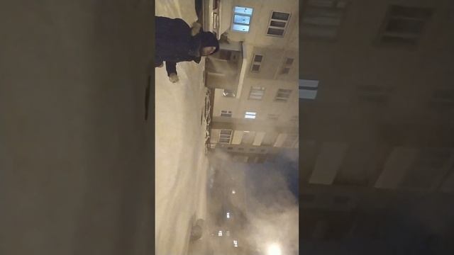 Пар изо рта на морозе -45°С