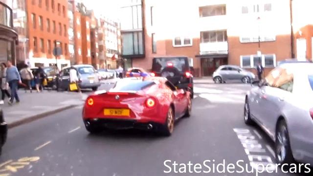 Alfa Romeo 4C LE- ЗВУЧИТ в ЛОНДОНЕ!