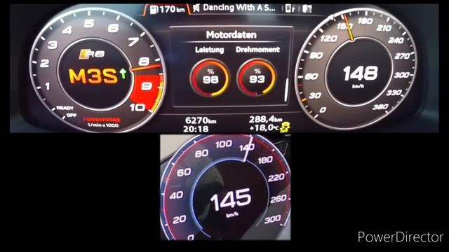 2021 AUDI RS E-TRON GT VS AUDI R8 PERFORMANCE ACCELERATION 0-252 (RS E-TRON GT FASTEST AUDI???)