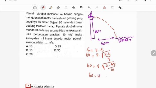 Fisika kelas 10 ( gerak parabola part 3 )