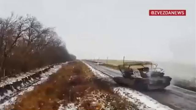 Abrams получает по заслугам в районе Новоивановки..mp4