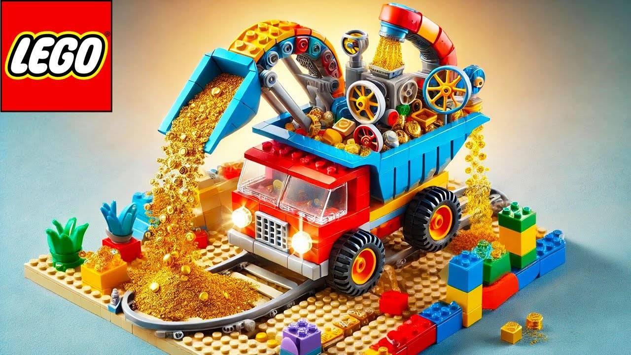 Lego Car Gold And Sand Screening Machine Lego Auto Tech