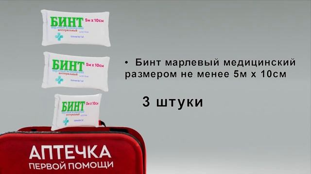 ВАЖНО! С 1 сентября НОВЫЙ СОСТАВ АВТОМОБИЛЬНОЙ АПТЕЧКИ 2024!