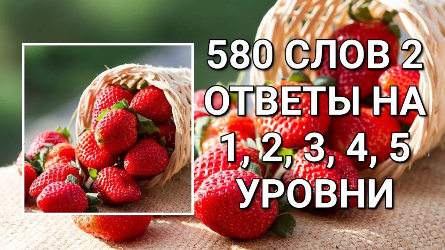 Словесная игра 580 слов 2 ответы на 1, 2, 3, 4, 5 уровни