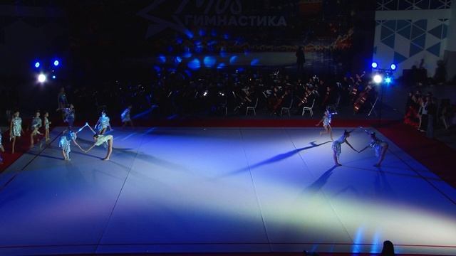 Влада Шаронова и гимнастки Спортивной школы МОСГимнастика.
Детский спортивный фестиваль по художеств