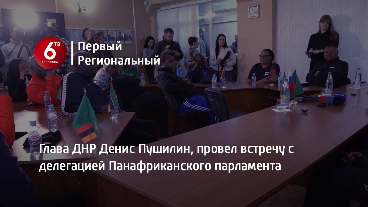 Глава ДНР Денис Пушилин, провел встречу с делегацией Панафриканского парламента