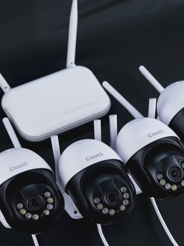 Комплект видеонаблюдения с видеорегистратором Wi-Fi 4Мп. Cootli