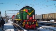 Тепловозы ТЭМ2-5858 и ТЭМ2-1904 с ПОМ-216