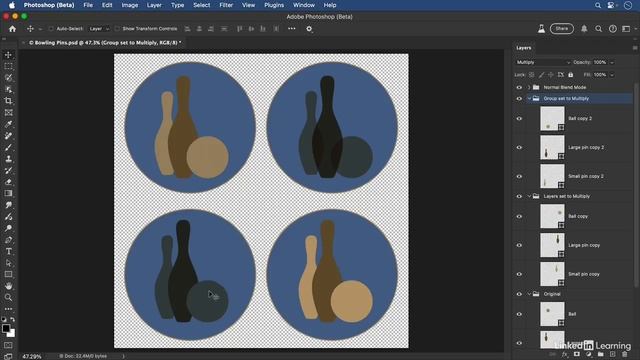 15-04 - Applying blend modes to multiple layers and groups