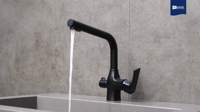 Смеситель Lemark Ursus LM7258BL для кухни с подключением к фильтру с питьевой водой
