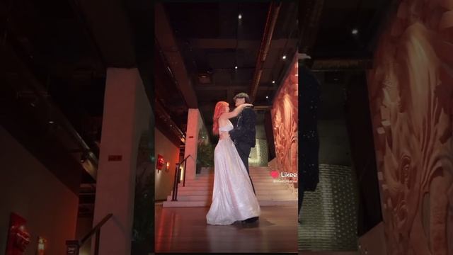 Амирчик и Нара на съёмках клипа