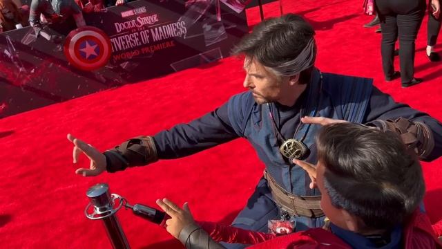 Logan goes to Doctor Strange Movie Premiere.