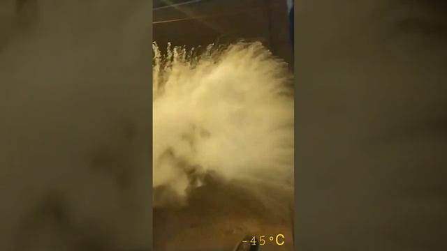 Фейерверк кипятком на сибирском морозе -45°С