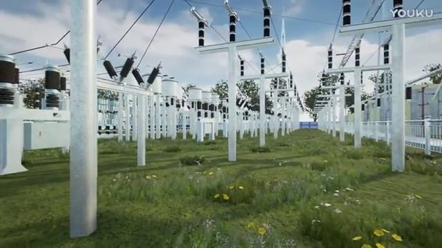 3d модель подстанции 500 кВ
