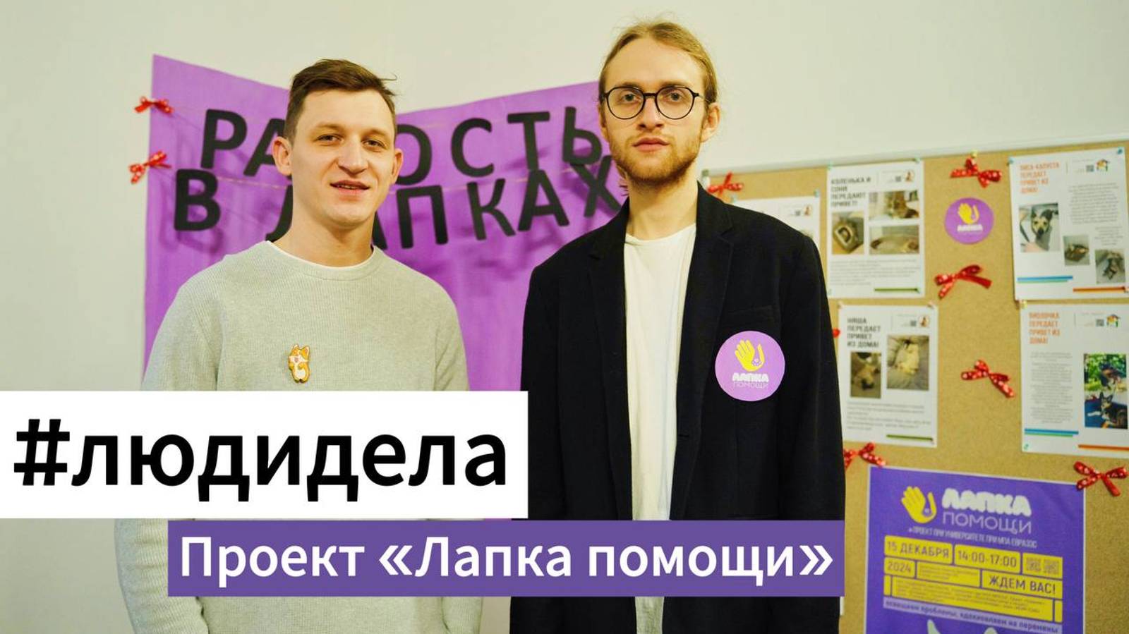 #людидела выпуск 6. Проект "Лапка помощи" от Петербургских студентов университета при МПА ЕврАзЭС