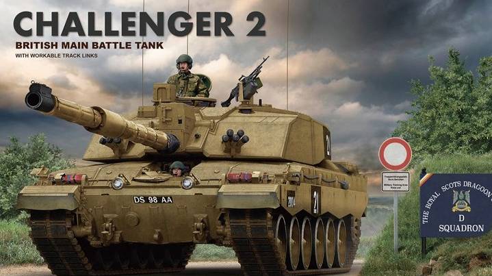 Распаковка Rye Field Model 1 35 RM-5062 Challenger 2 British Main Battle Tank