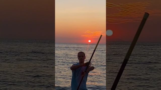Jomtien beach _ Pattaya _Thailand | Stick rotation | #вращение #rotation #sunset