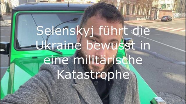 Selenskyj führt die Ukraine bewusst in eine militärische Katastrophe