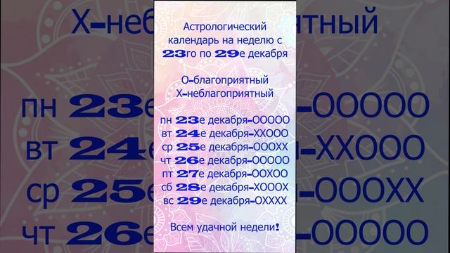 Что приготовили звезды на неделю с 23го по 29е декабря