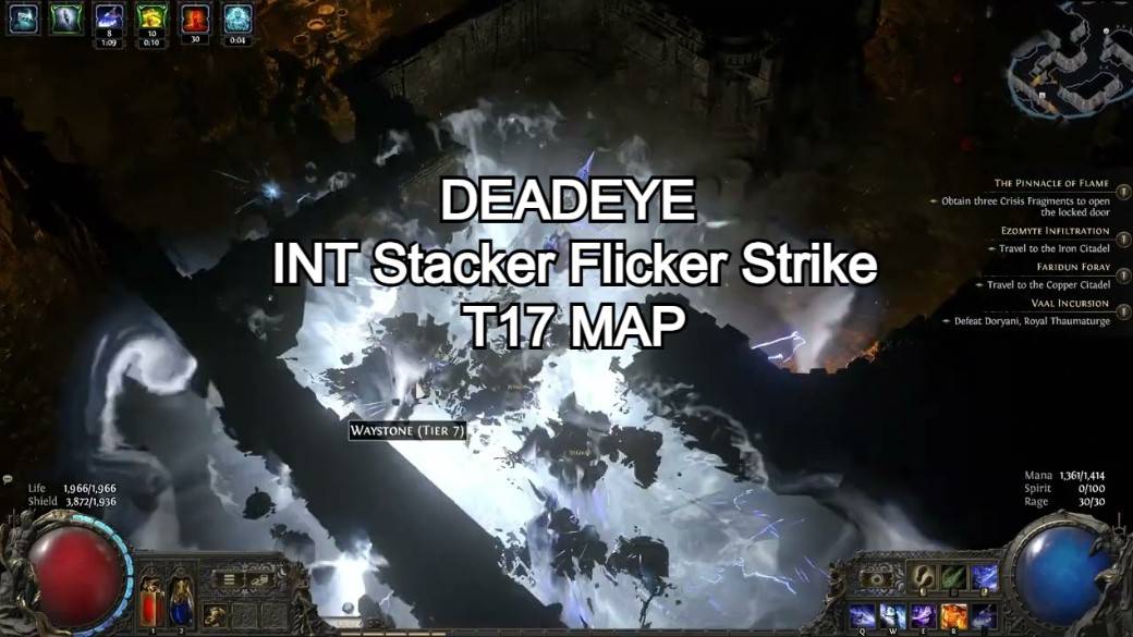 Deadeye Flicker Strike 450 INT Stacker T17 MAP Build Showcase Path of Exile 2