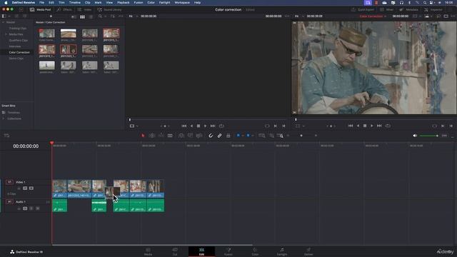 135 - Create the Color Correction Timeline