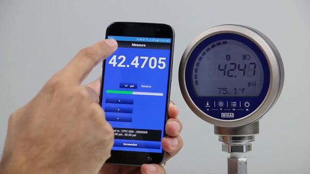 “myWIKA Device” Smartphone App | Easy Pressure Calibration