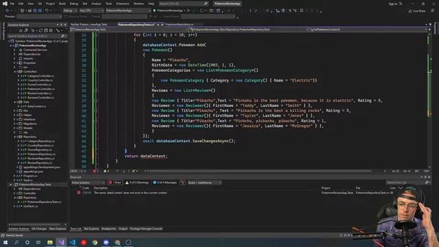 Unit Testing in C# 2022： 8. Web API Entity Framework