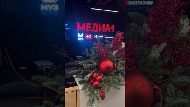Новогоднее оформление для МЕДИА-1 | Студия декора Rosali
