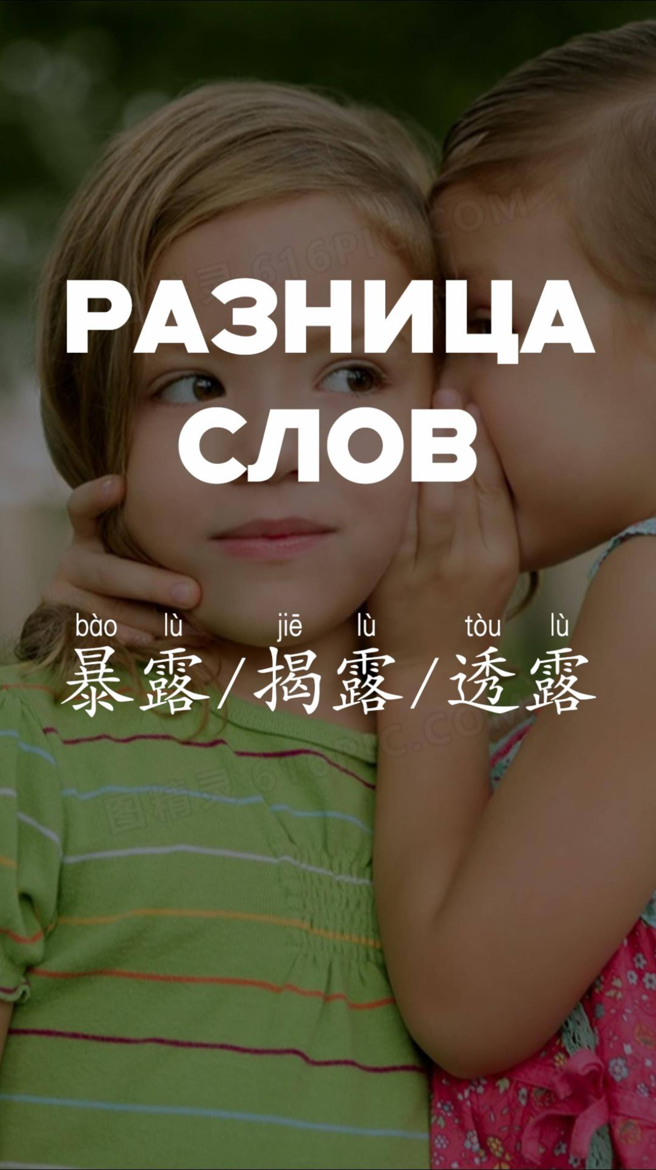 Разница слов：暴露、揭露、透露