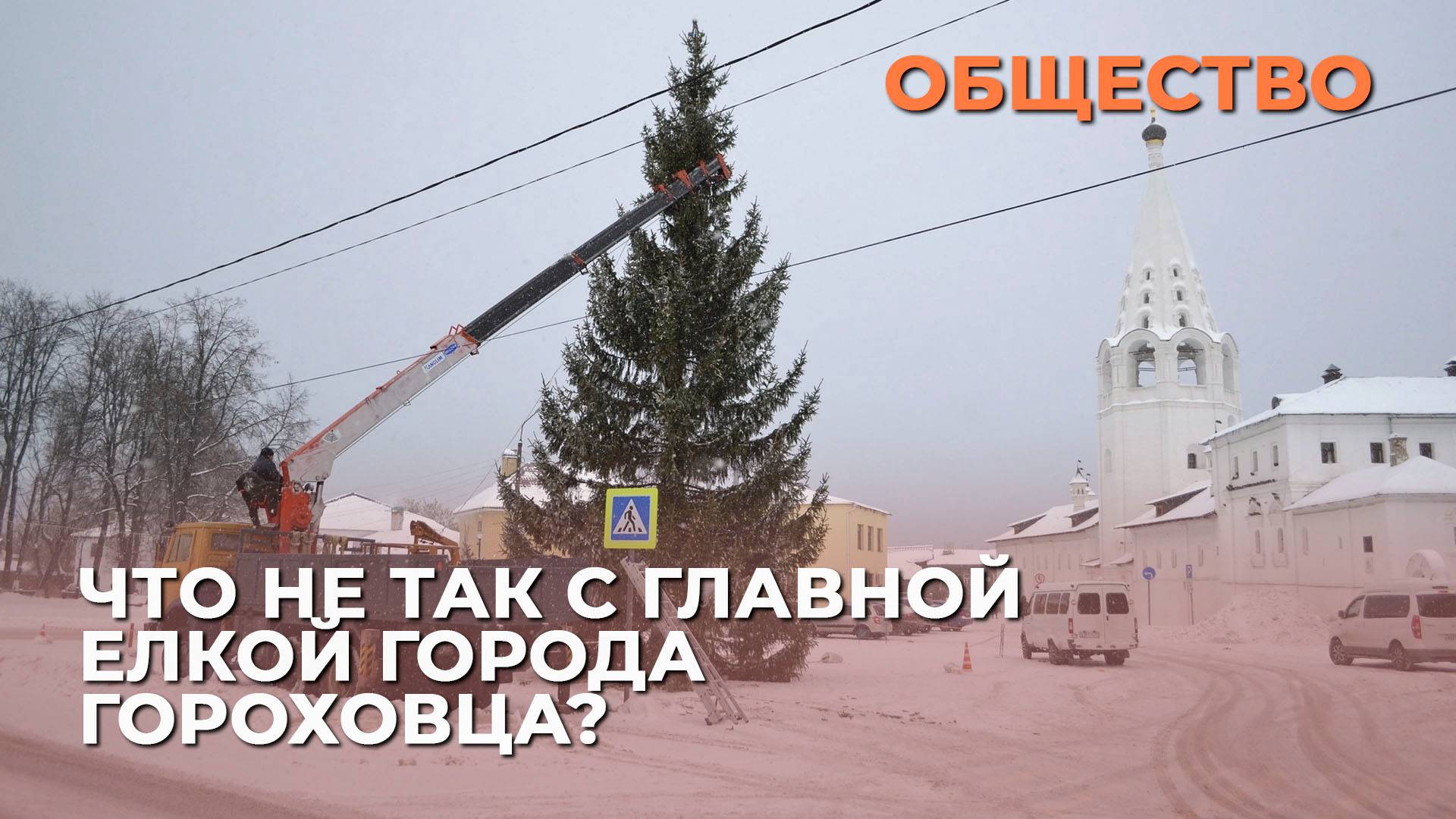 Что не так с главной елкой города Гороховца?