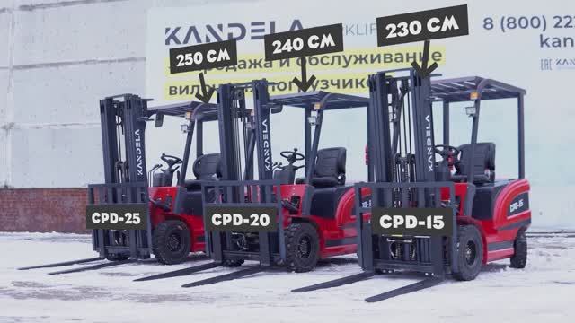 Обзор на электрические вилочные погрузчики CPD от KANDELA.